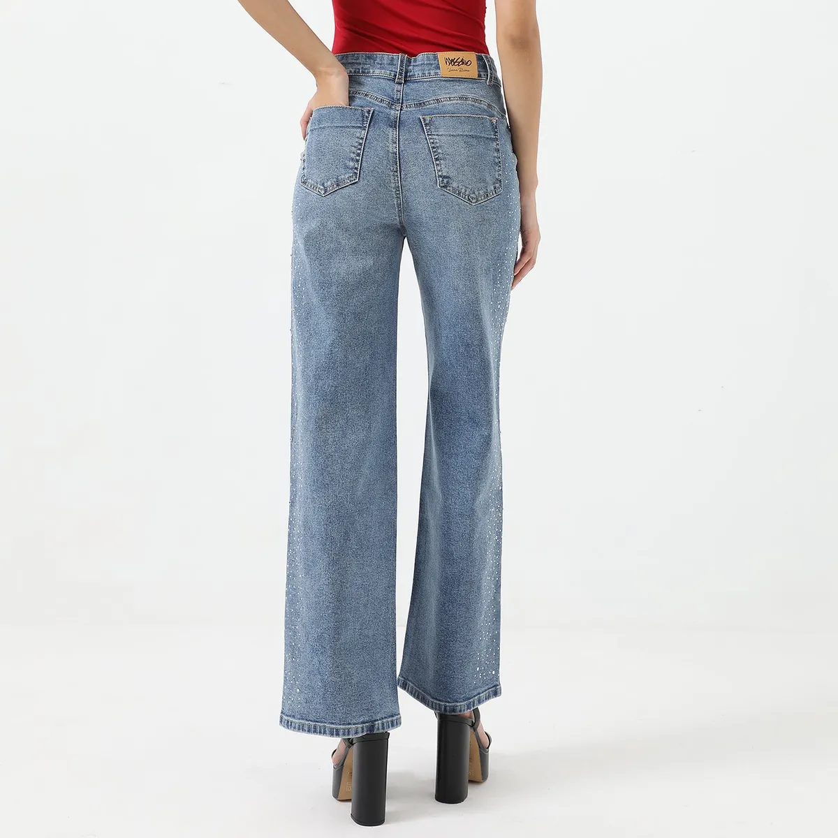 MOSSIMO - Jean Straight Algodón Mujer Mossimo