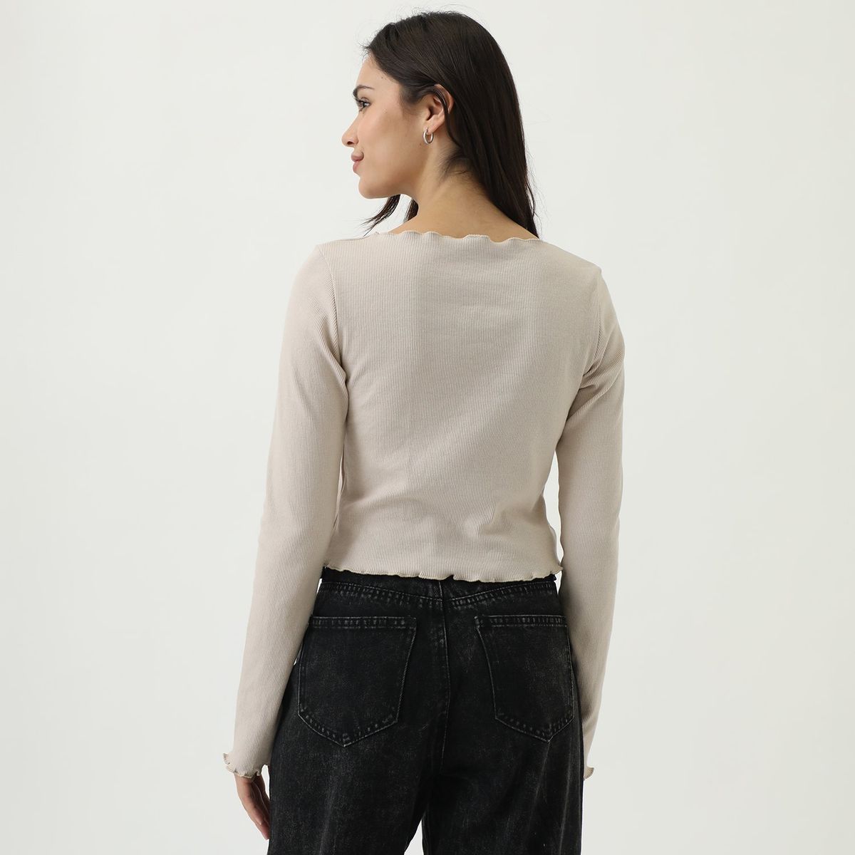 SYBILLA - Polo Manga Larga Algodón Mujer Sybilla