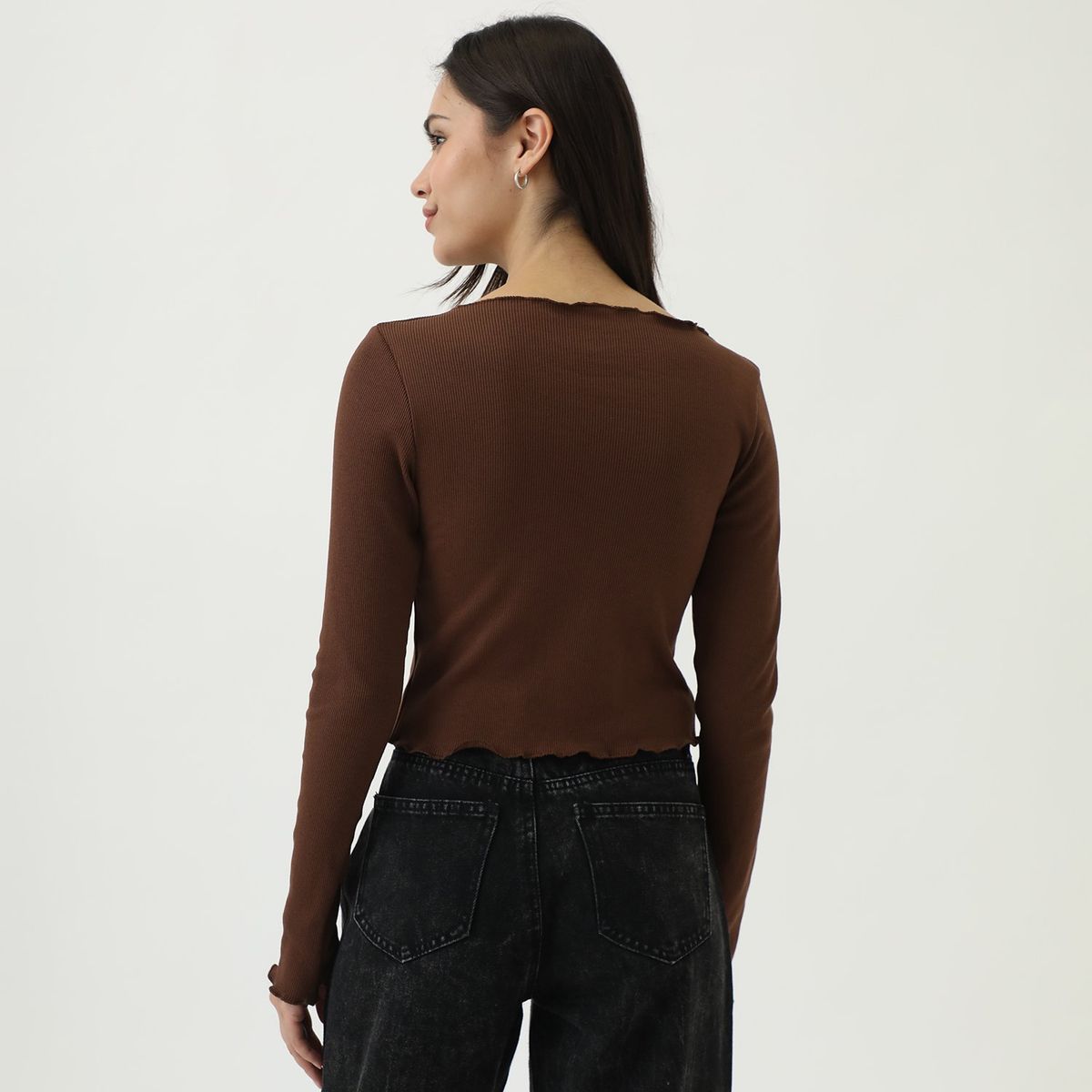 SYBILLA - Polo Manga Larga Algodón Mujer Sybilla