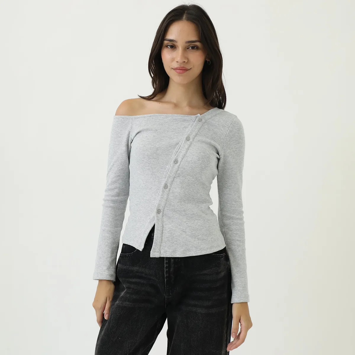 SYBILLA - Polo Manga Larga Algodón Mujer Sybilla