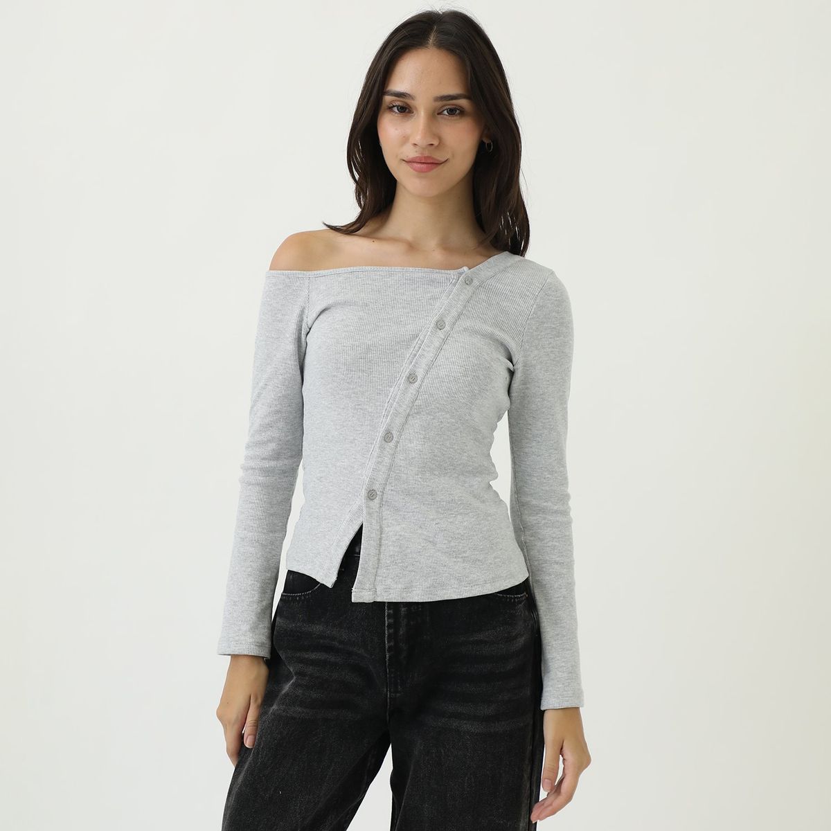 SYBILLA - Polo Manga Larga Algodón Mujer Sybilla