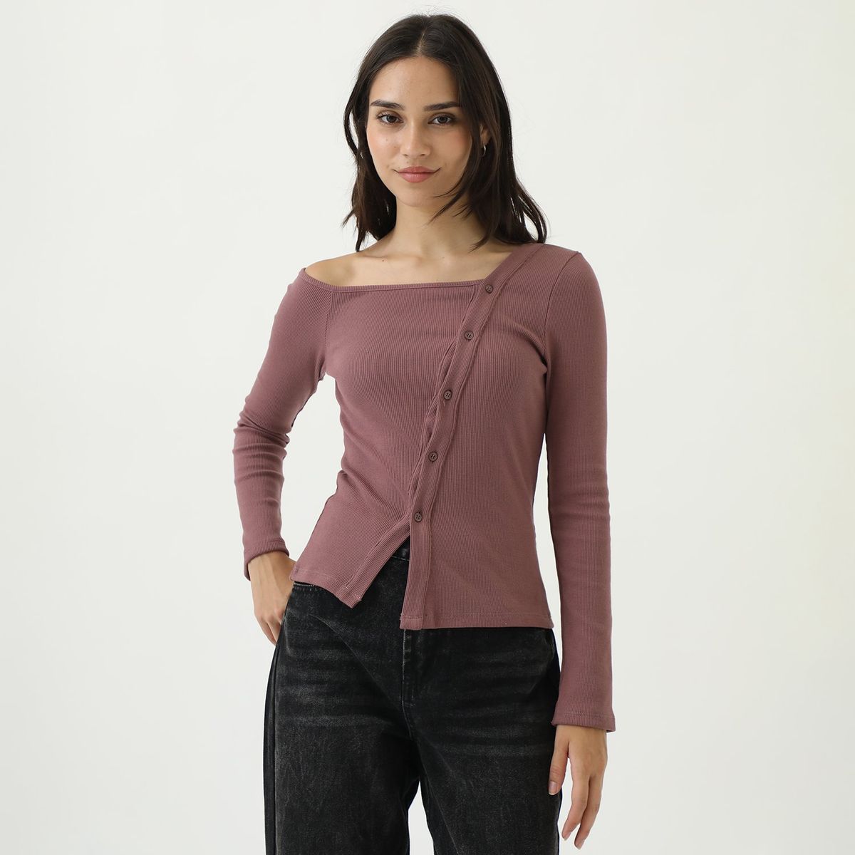 SYBILLA - Polo Manga Larga Algodón Mujer Sybilla