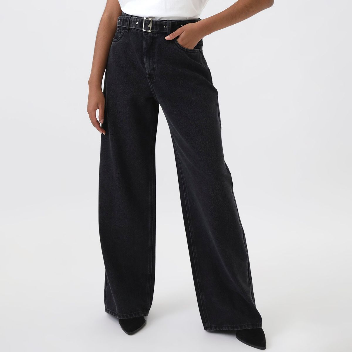 DENIMLAB - Jean Baggy Tiro Alto Mujer Denimlab