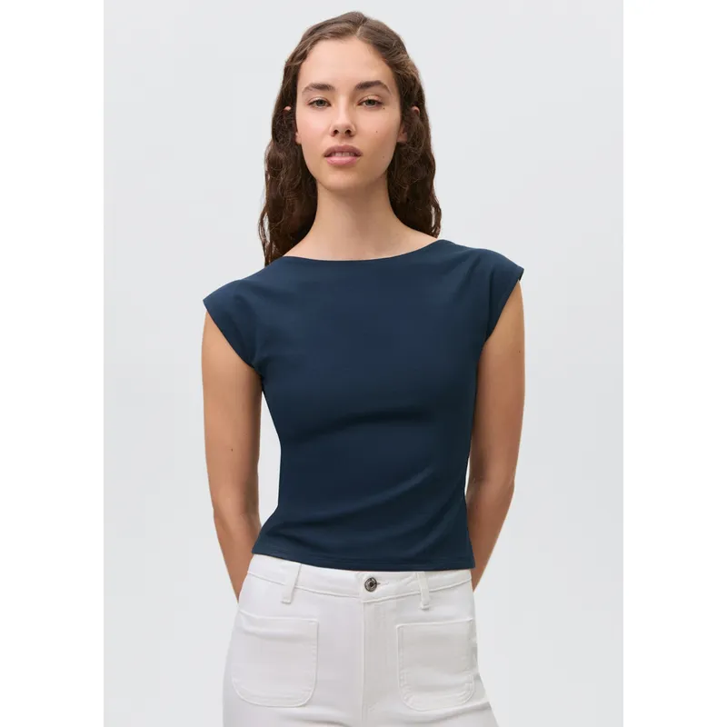 MANGO TEEN - Camiseta Escote