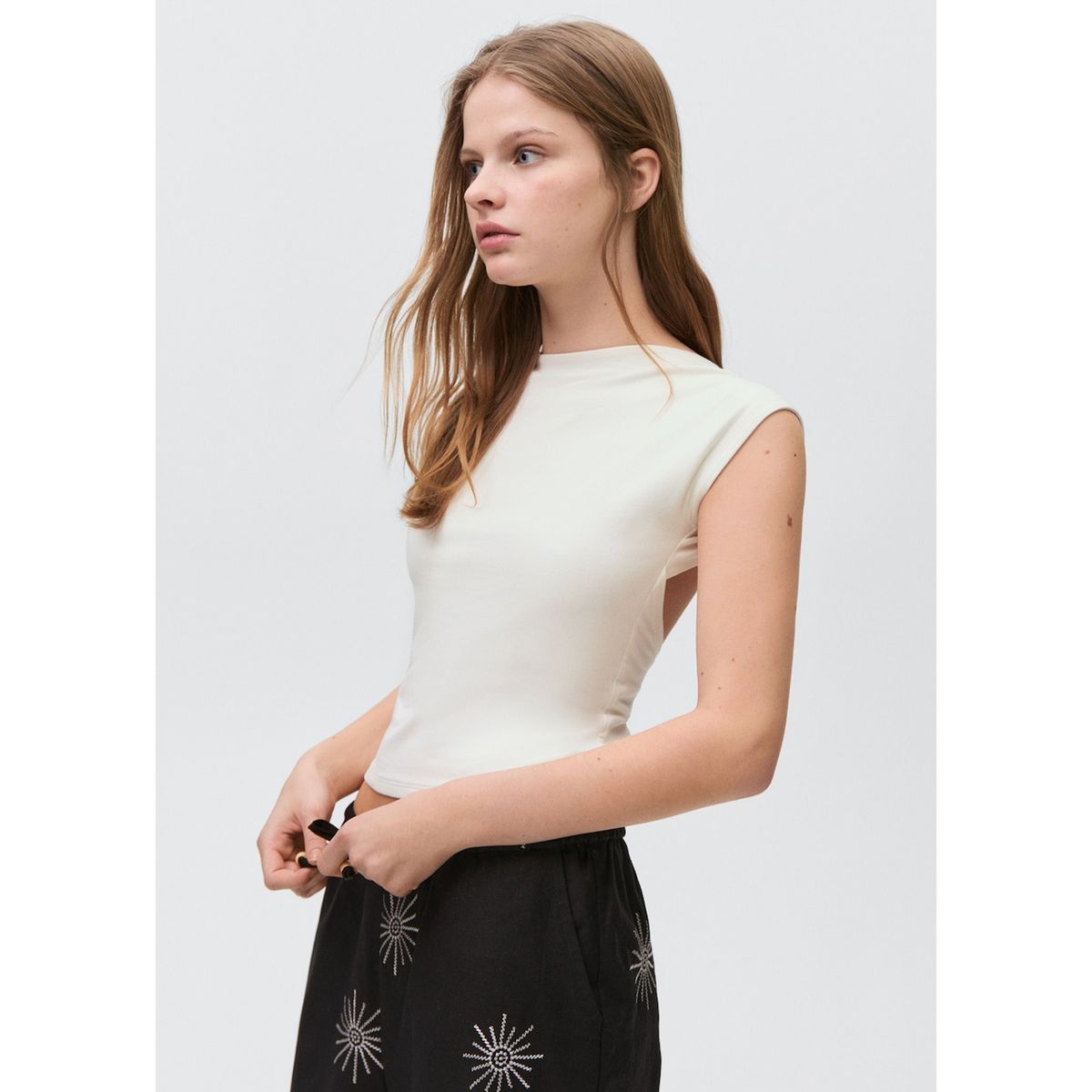 MANGO TEEN - Camiseta Escote