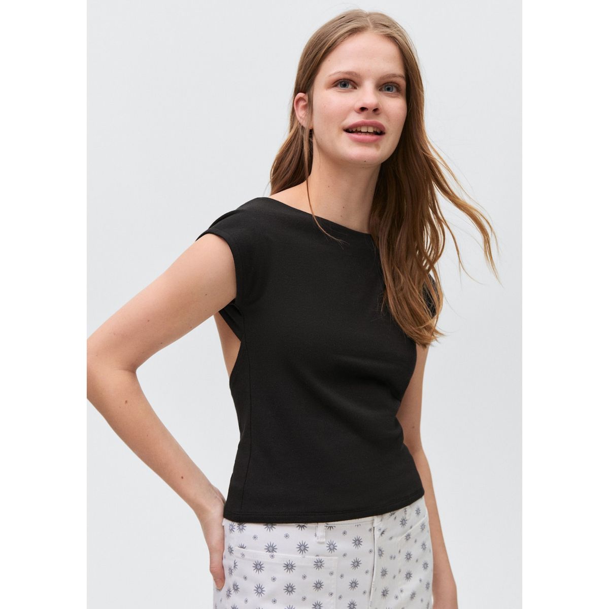 MANGO TEEN - Camiseta Escote