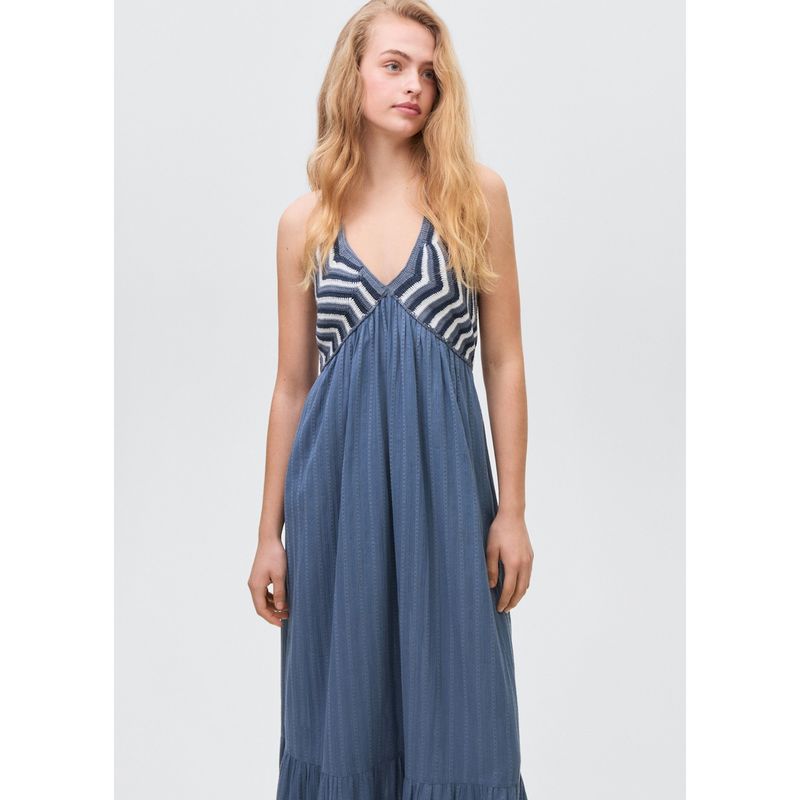 MANGO TEEN - Vestido Largo Mujer Mango Teen