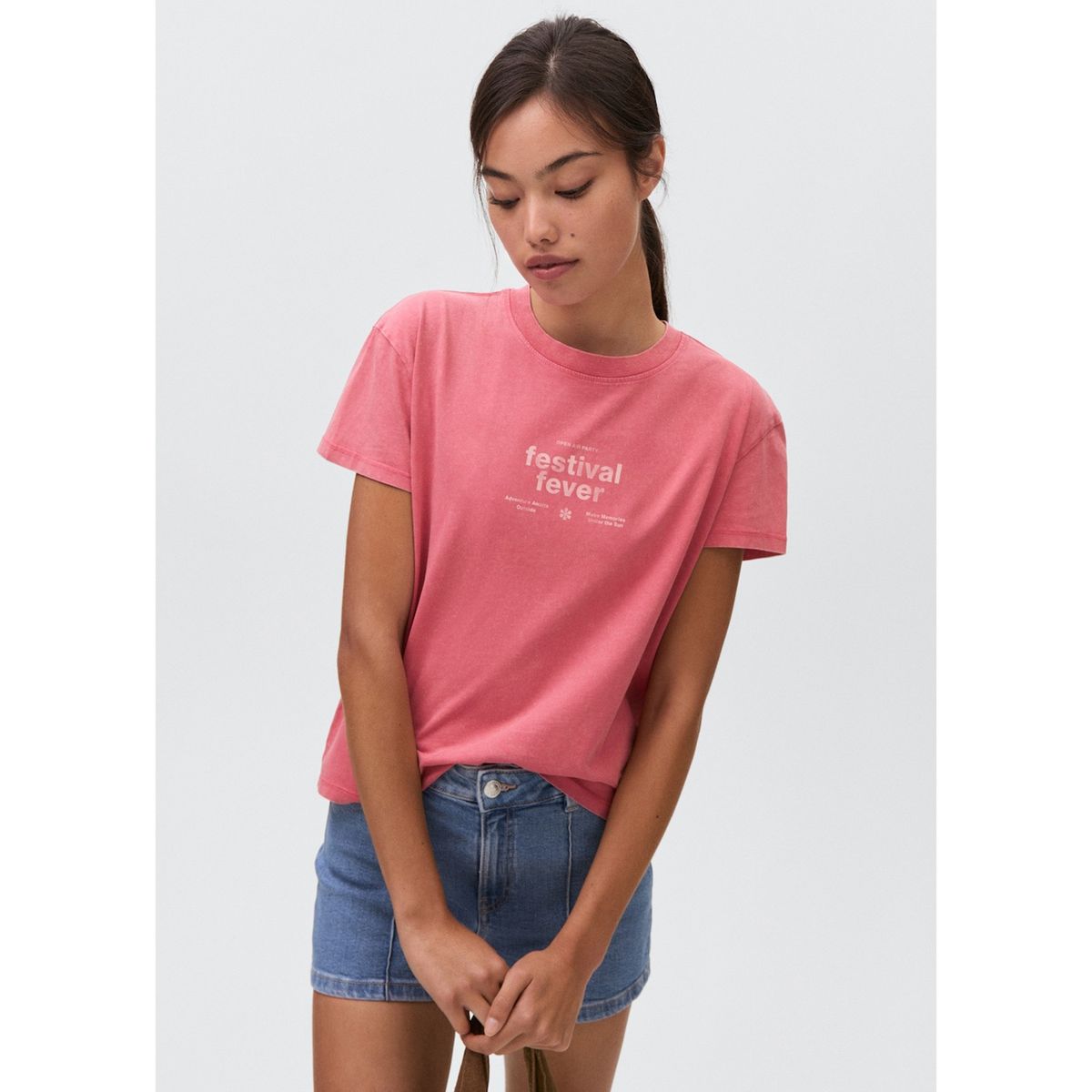 MANGO TEEN - Polo 100% Algodón Mujer Mango Teen