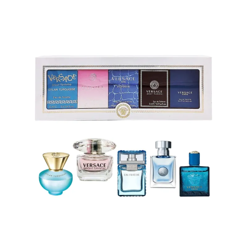VERSACE - Set de Fragancias en Miniatura para Hombre y Mujer Versace
