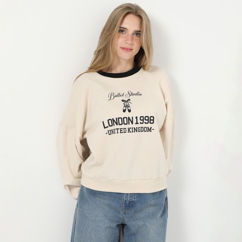 SYBILLA - Polera Algodón Mujer Sybilla