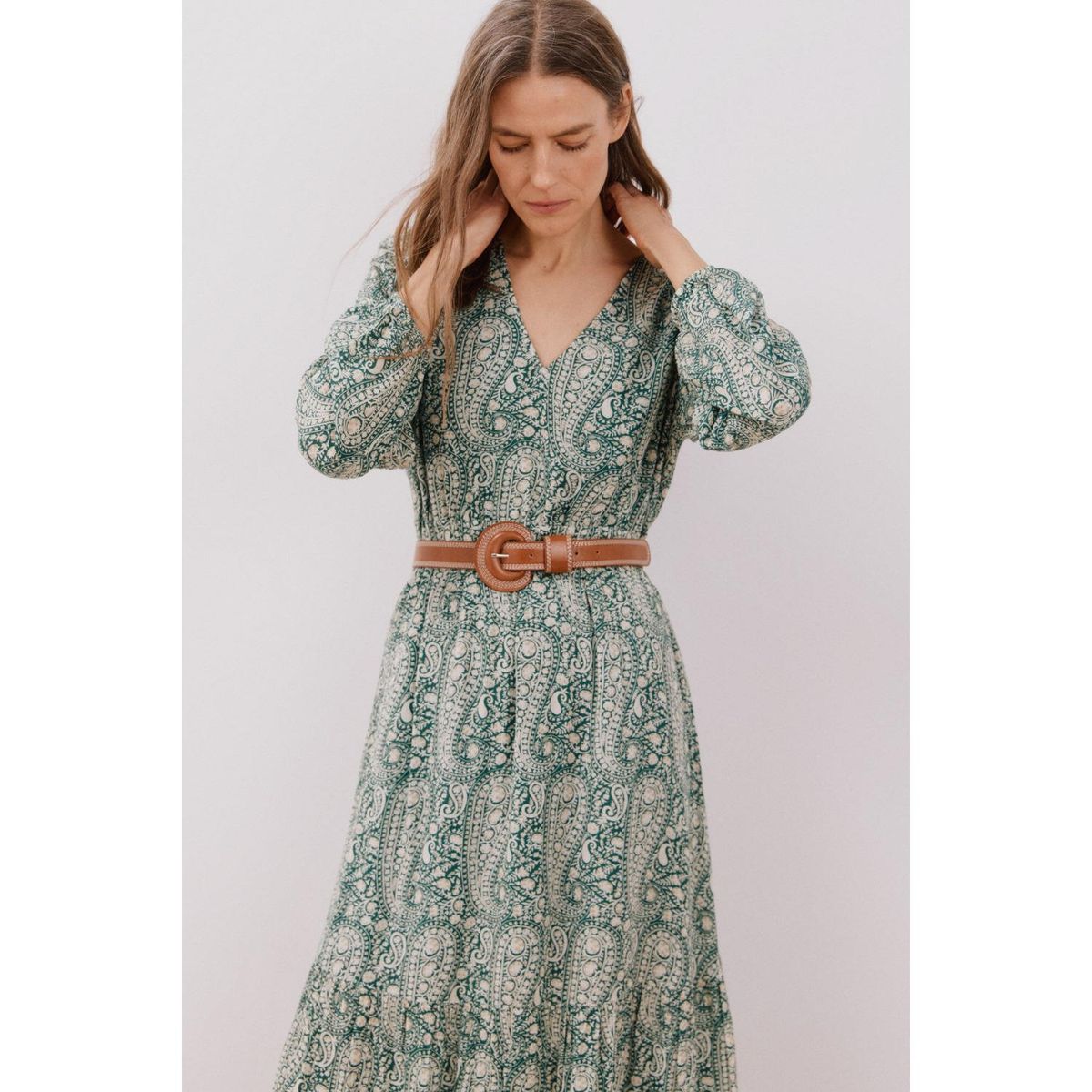 CORTEFIEL - Vestido Largo Casual Mujer Cortefiel