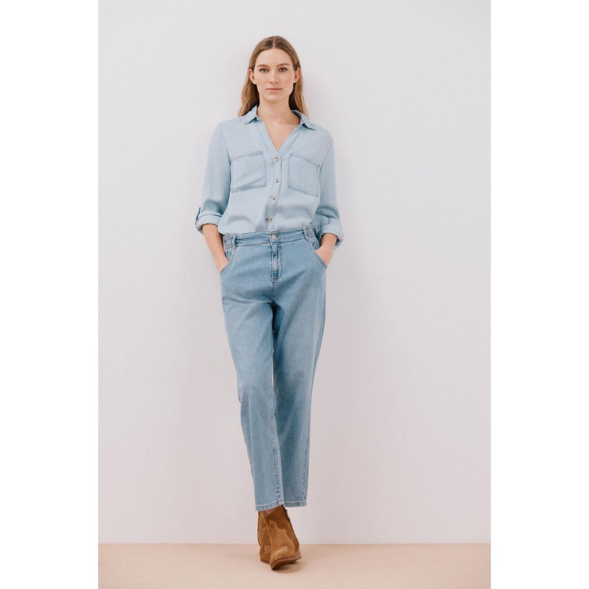 CORTEFIEL - Blusa Manga Larga Casual Mujer Cortefiel