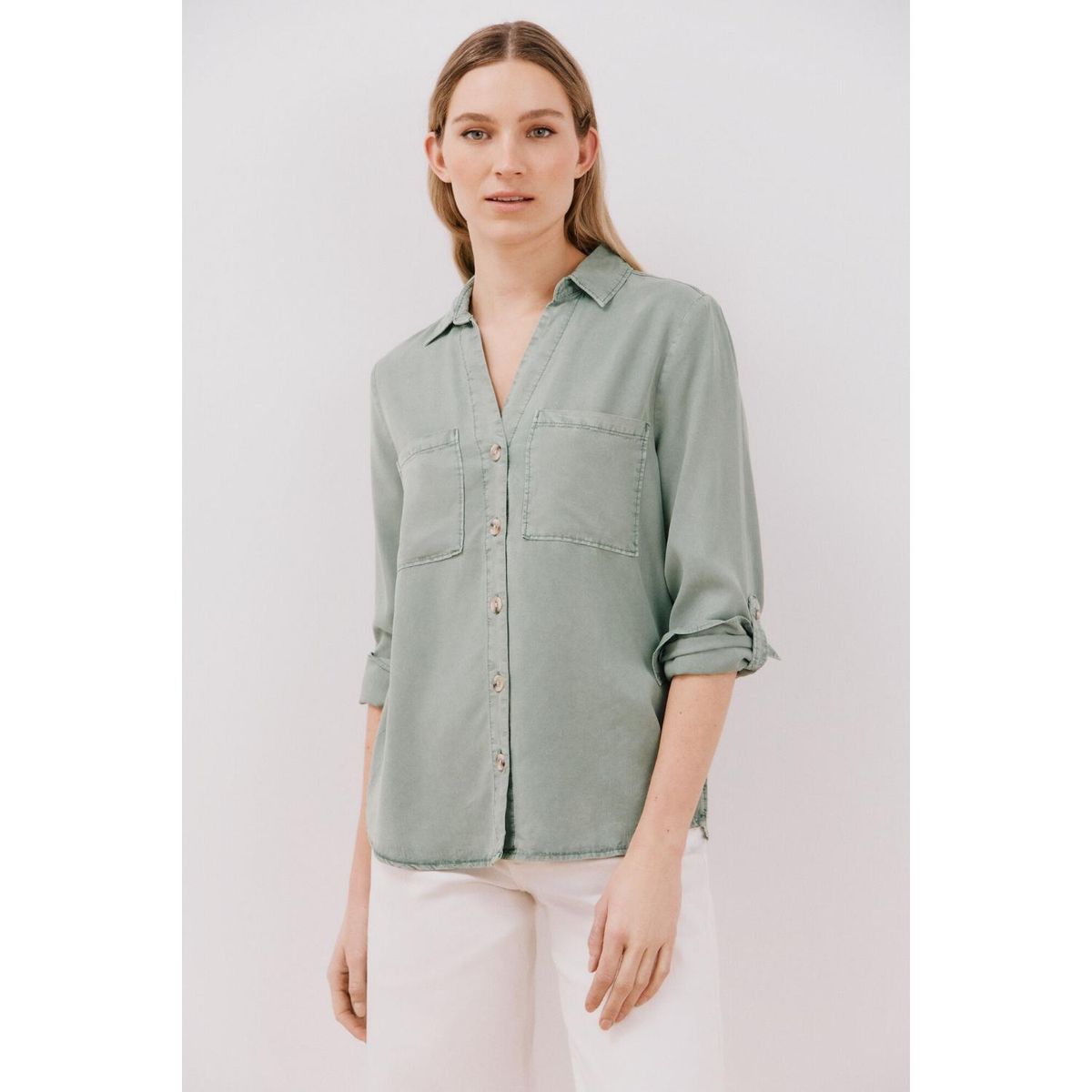 CORTEFIEL - Blusa Manga Larga Casual Mujer Cortefiel