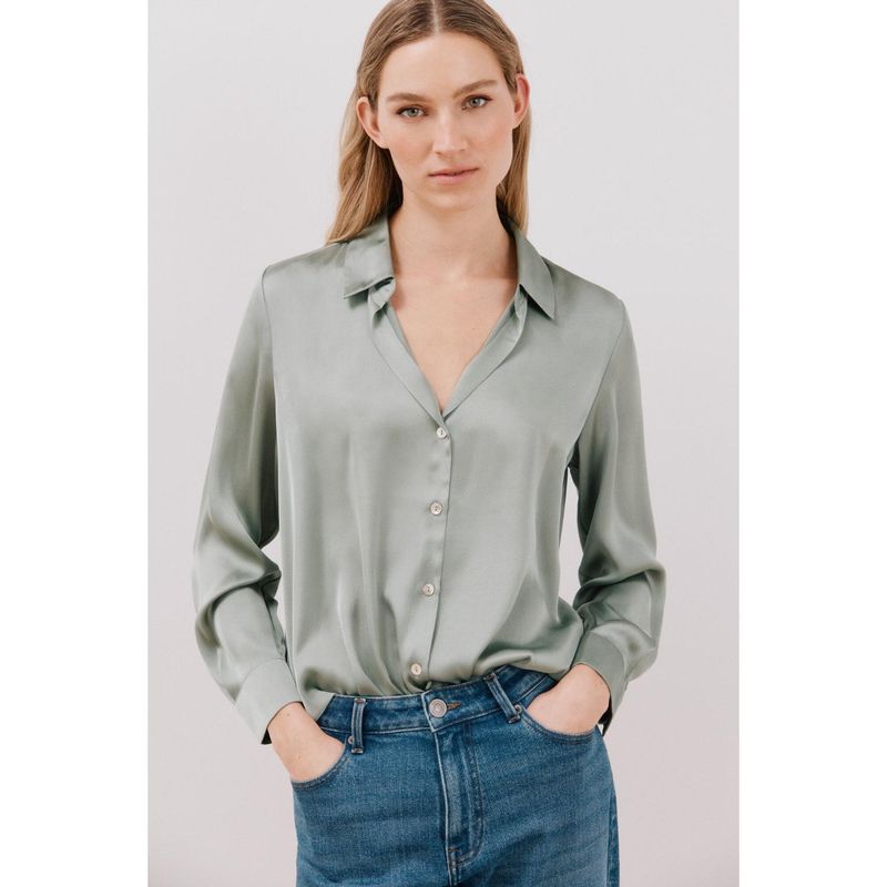 CORTEFIEL - Blusa Manga Larga Casual Mujer Cortefiel