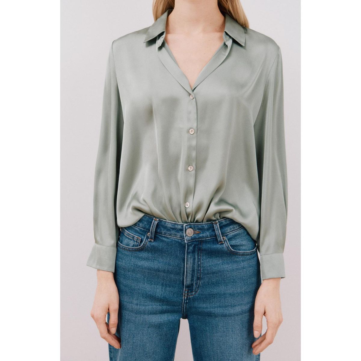 CORTEFIEL - Blusa Manga Larga Casual Mujer Cortefiel