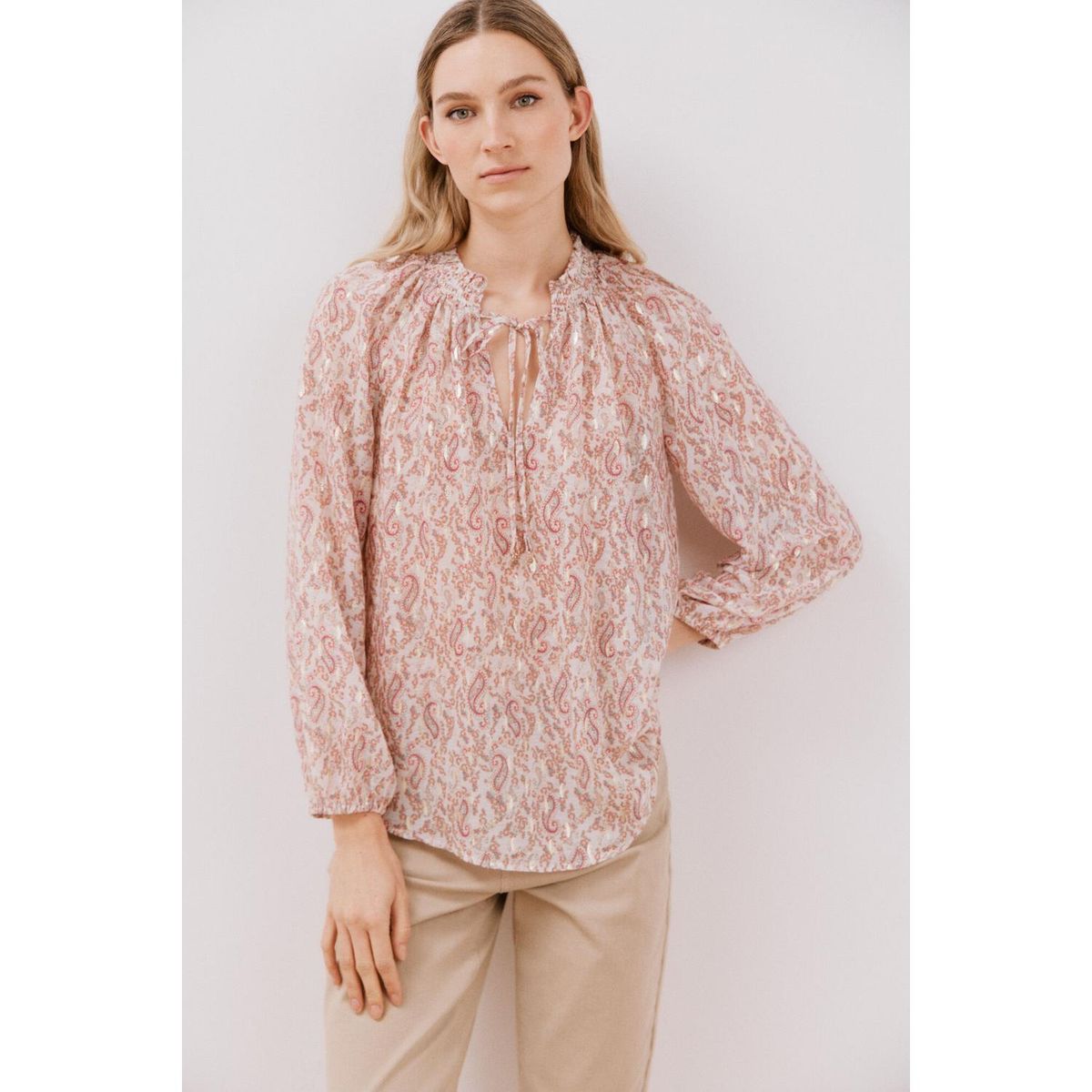 CORTEFIEL - Blusa Manga Larga Casual Mujer Cortefiel