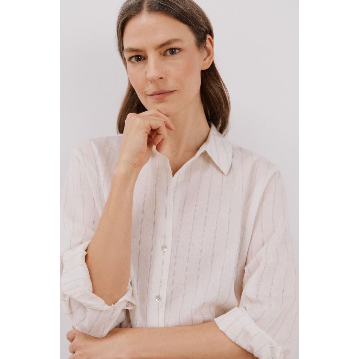 CORTEFIEL - Blusa Manga Larga Casual Mujer Cortefiel