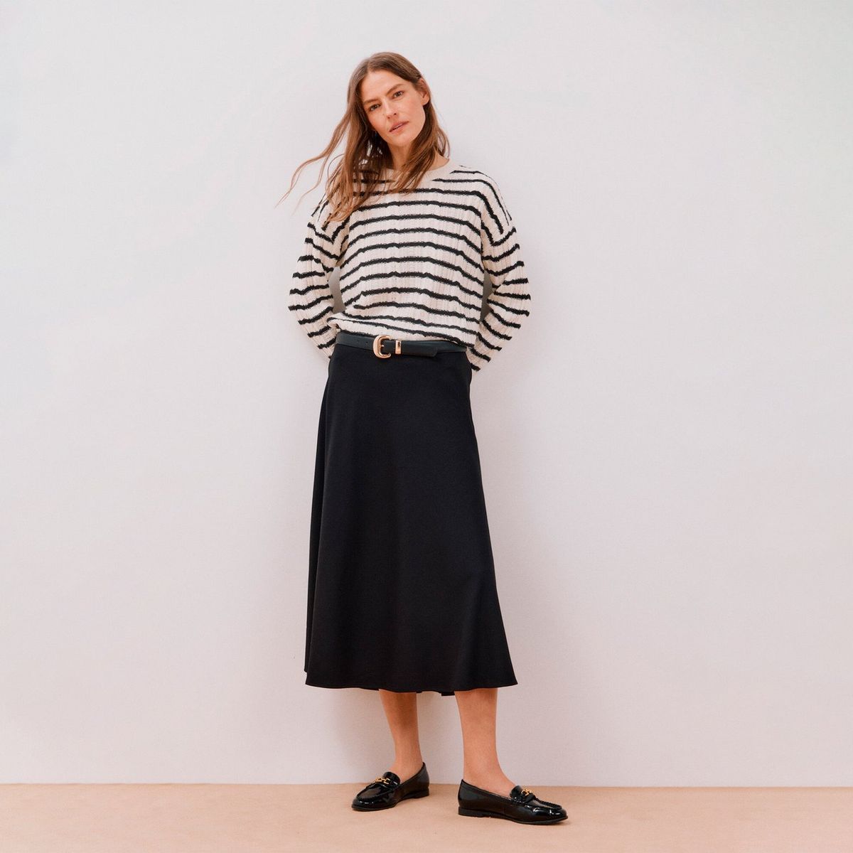 CORTEFIEL - Falda Larga Casual Mujer Cortefiel