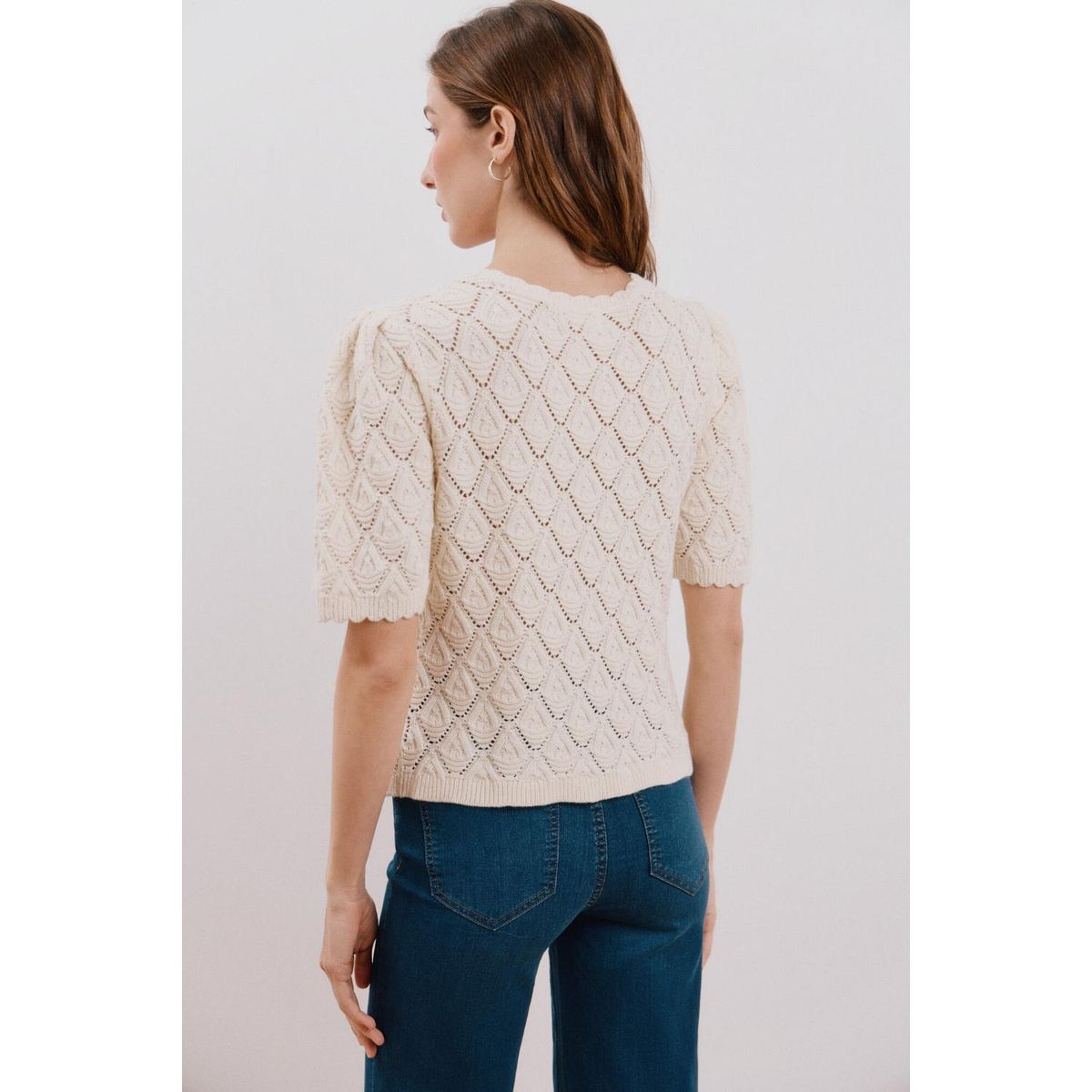 CORTEFIEL - Chompa 100% Algodón Mujer Cortefiel