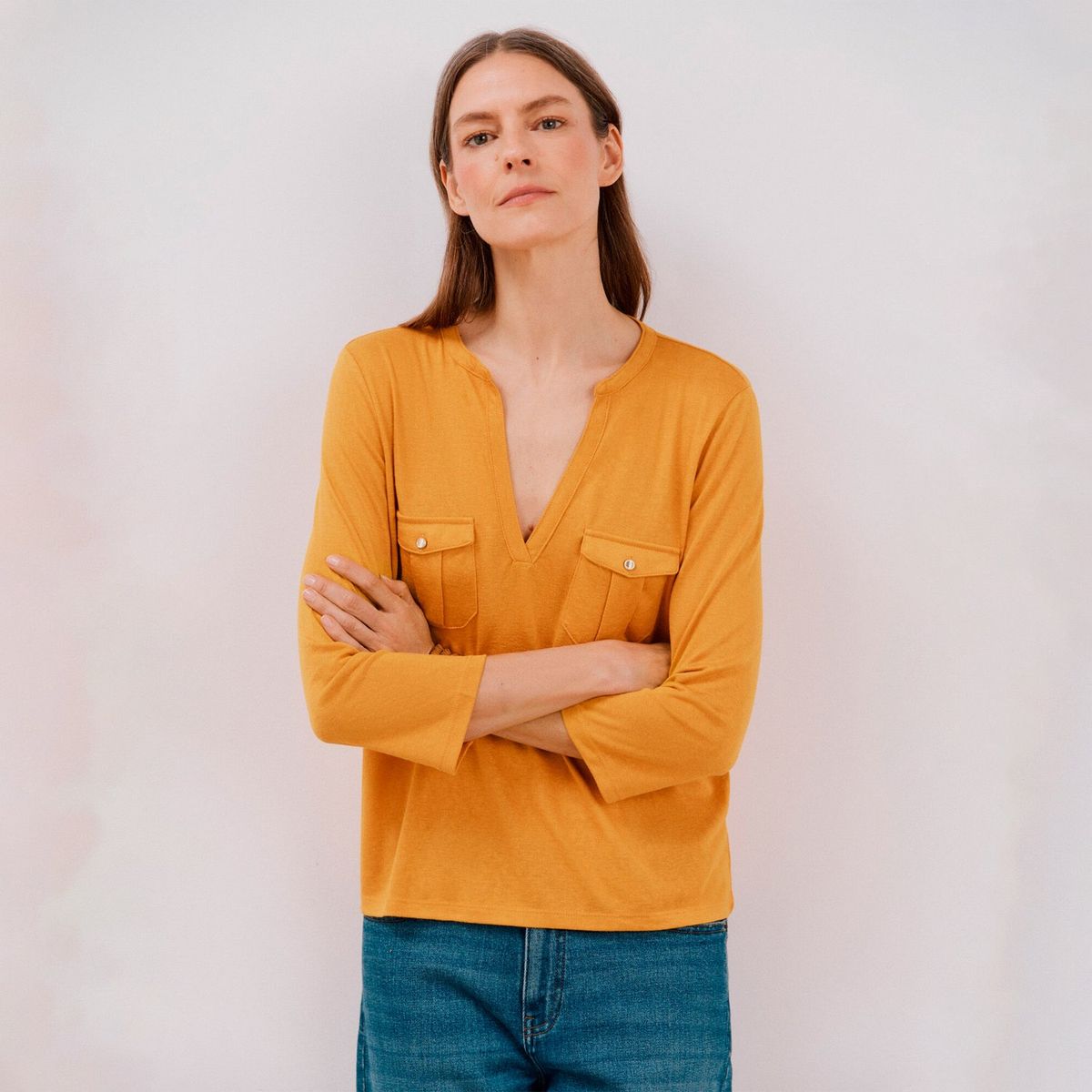 CORTEFIEL - Polo Manga Larga Casual Mujer Cortefiel