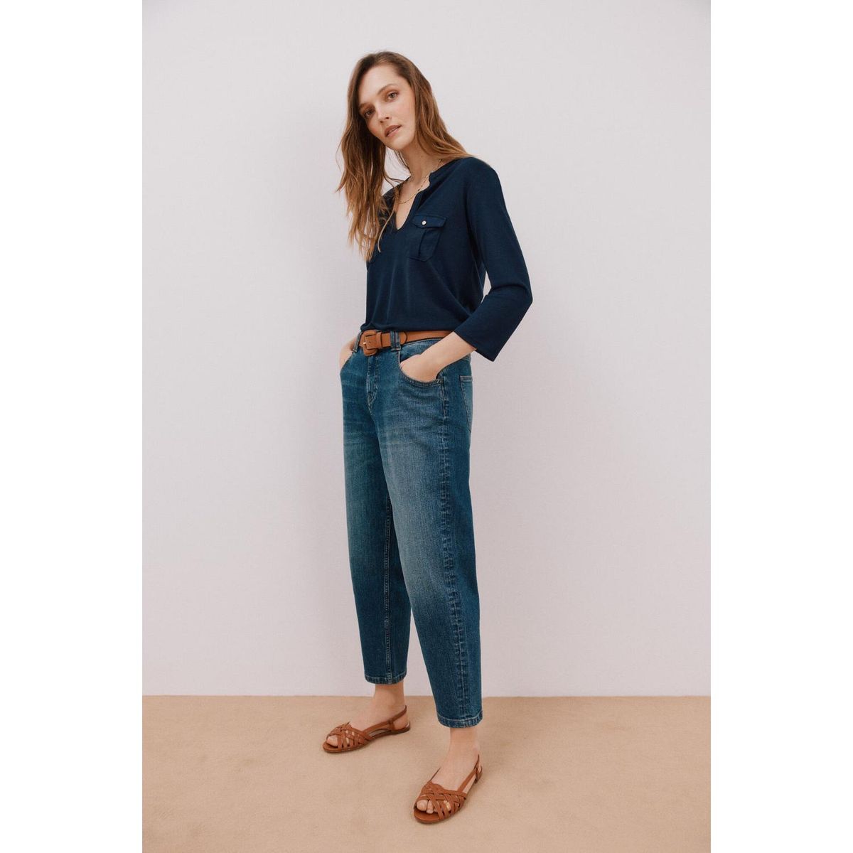 CORTEFIEL - Polo Manga Larga Casual Mujer Cortefiel