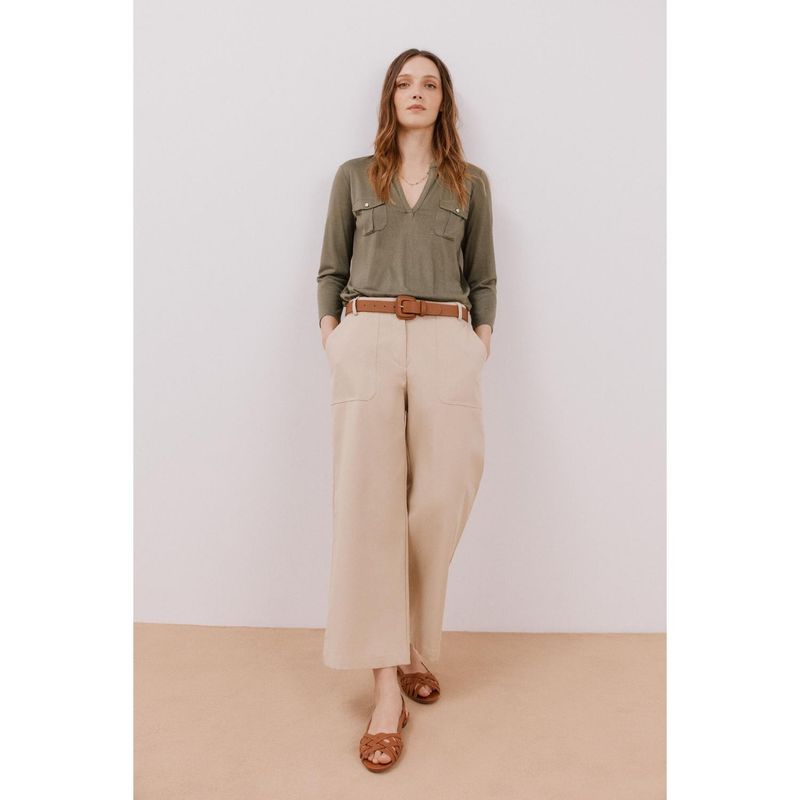 CORTEFIEL - Polo Manga Larga Casual Mujer Cortefiel