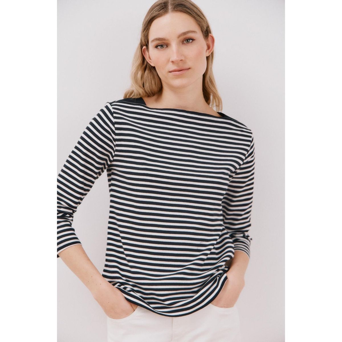 CORTEFIEL - Polo Manga Larga 100% Algodón Mujer Cortefiel