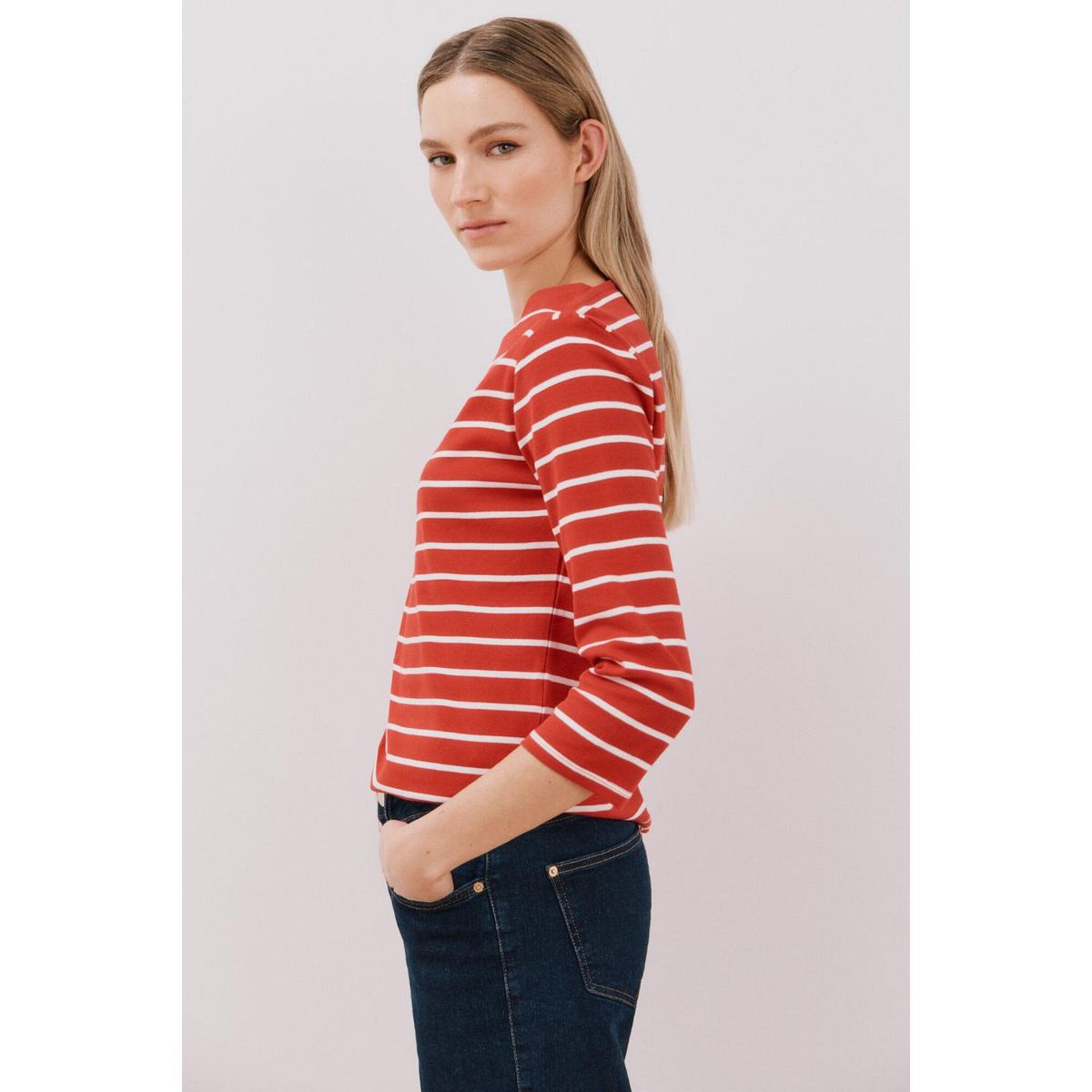 CORTEFIEL - Polo Manga Larga 100% Algodón Mujer Cortefiel