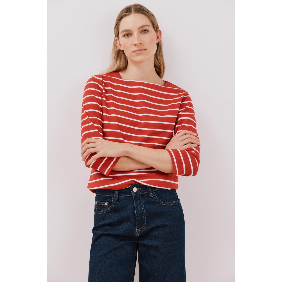 CORTEFIEL - Polo Manga Larga 100% Algodón Mujer Cortefiel