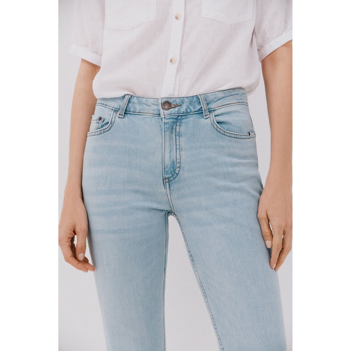 CORTEFIEL - Jean Recto Algodón Mujer Cortefiel