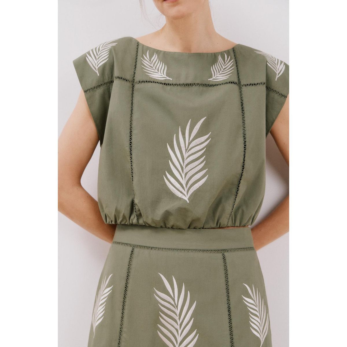 CORTEFIEL - Top Manga Corta 100% Algodón Mujer Cortefiel