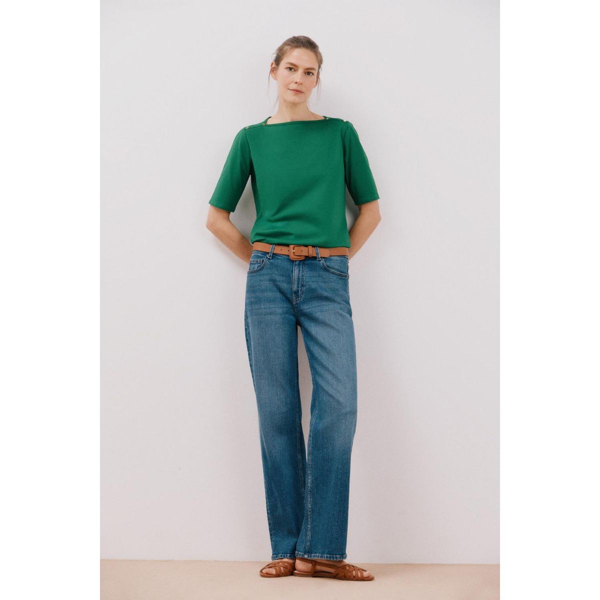 CORTEFIEL - Polo Manga Corta Algodón Mujer Cortefiel