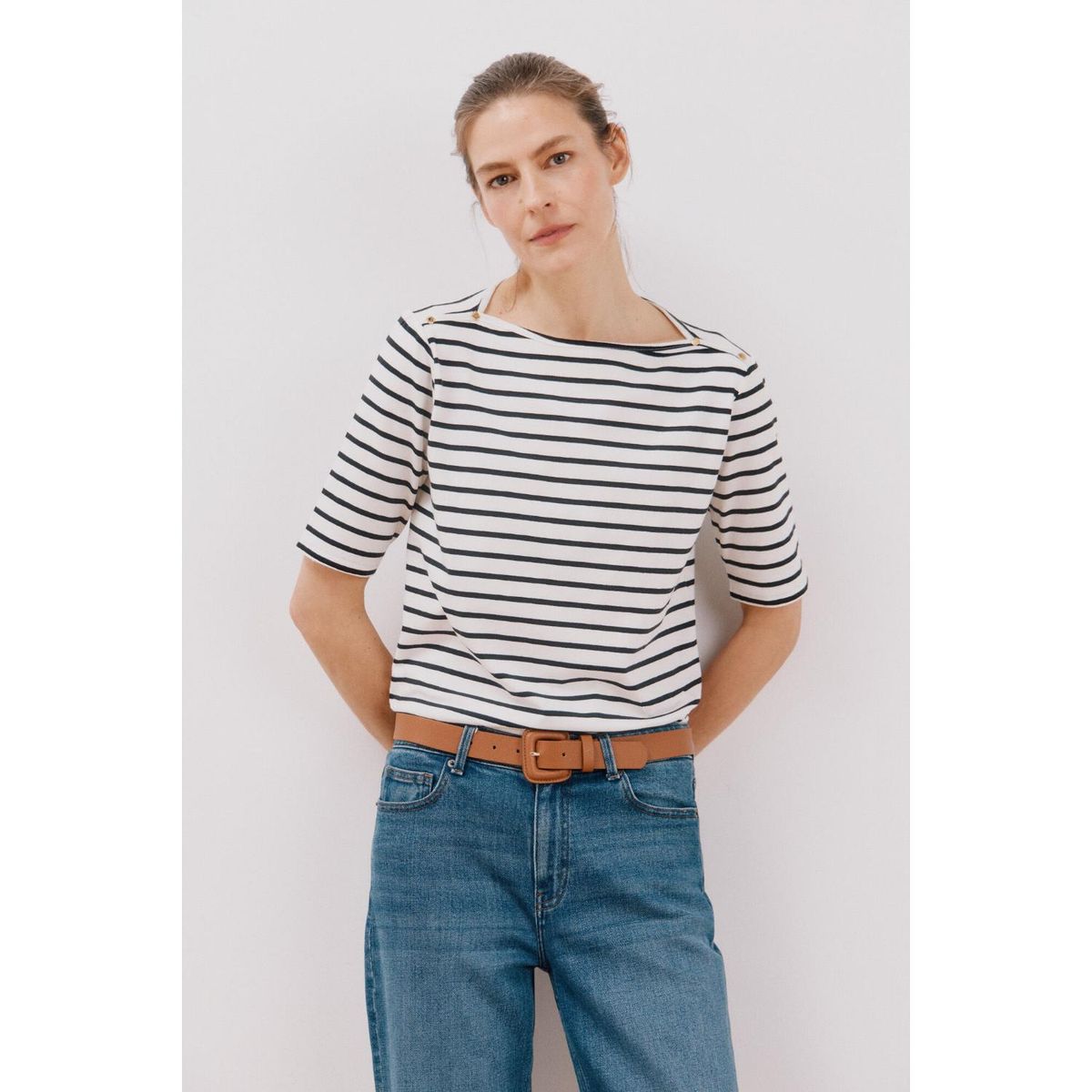 CORTEFIEL - Polo Manga Corta Algodón Mujer Cortefiel