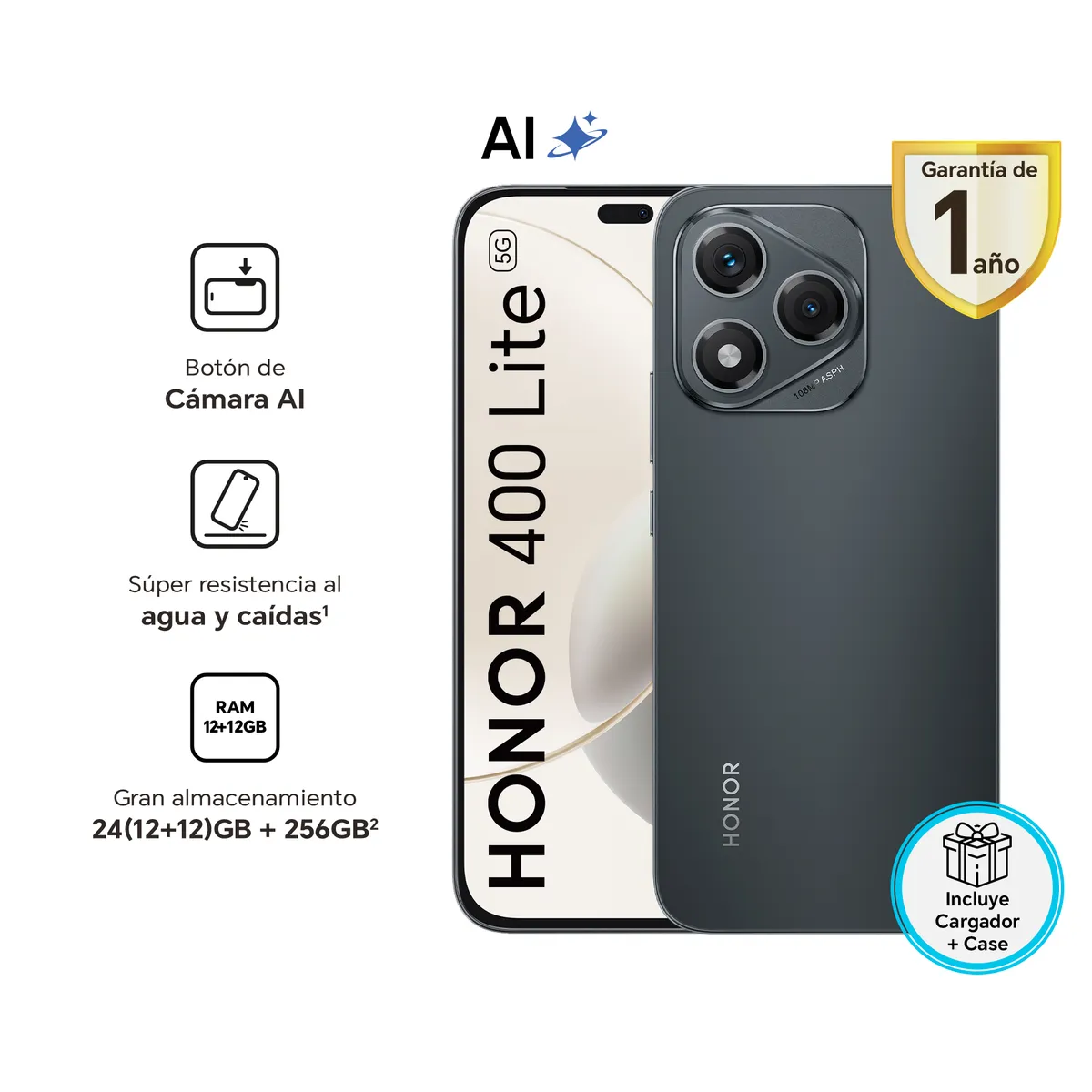HONOR - Celular Honor 400 Lite 12+256 GB