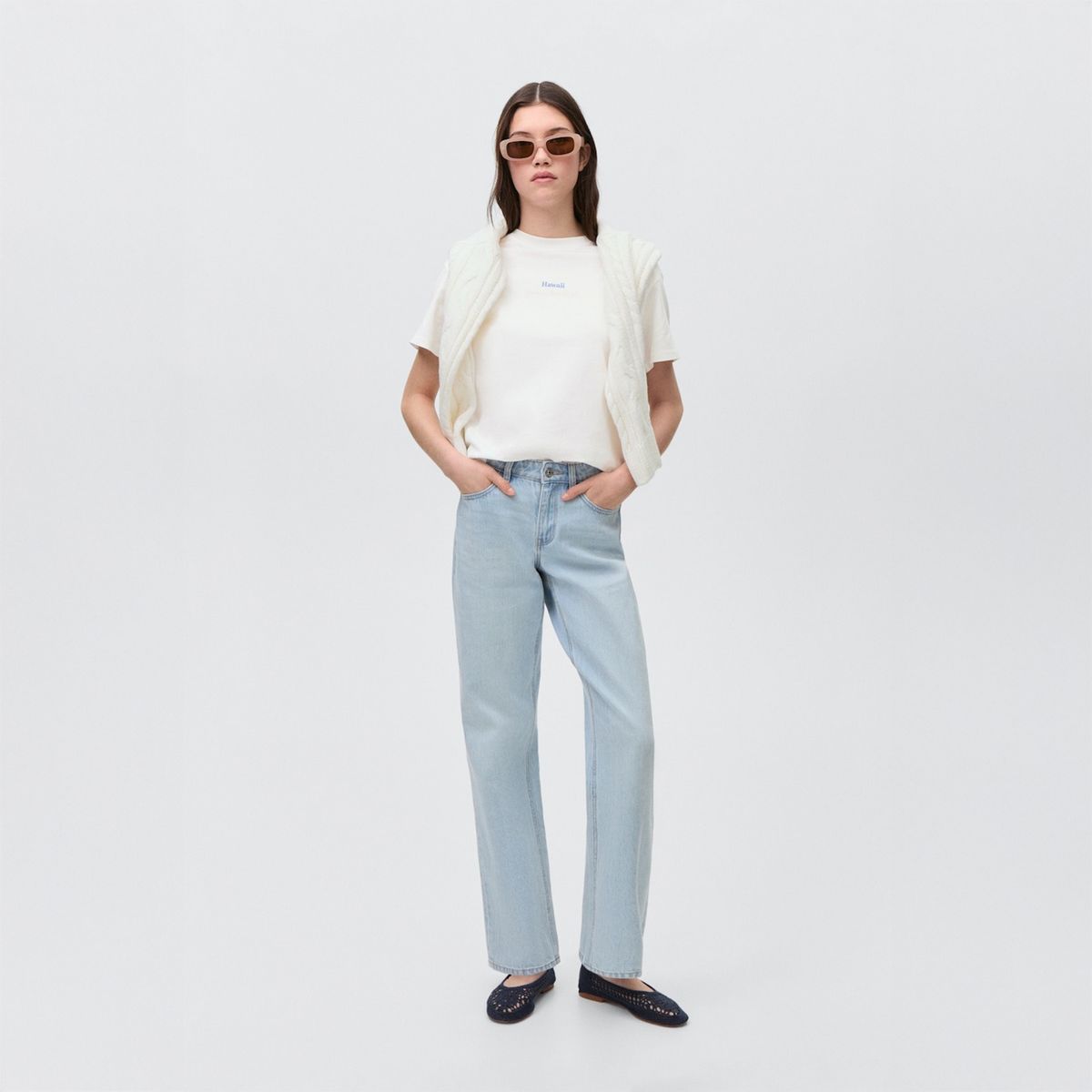 MANGO TEEN - Polo 100% Algodón Mujer Mango Teen