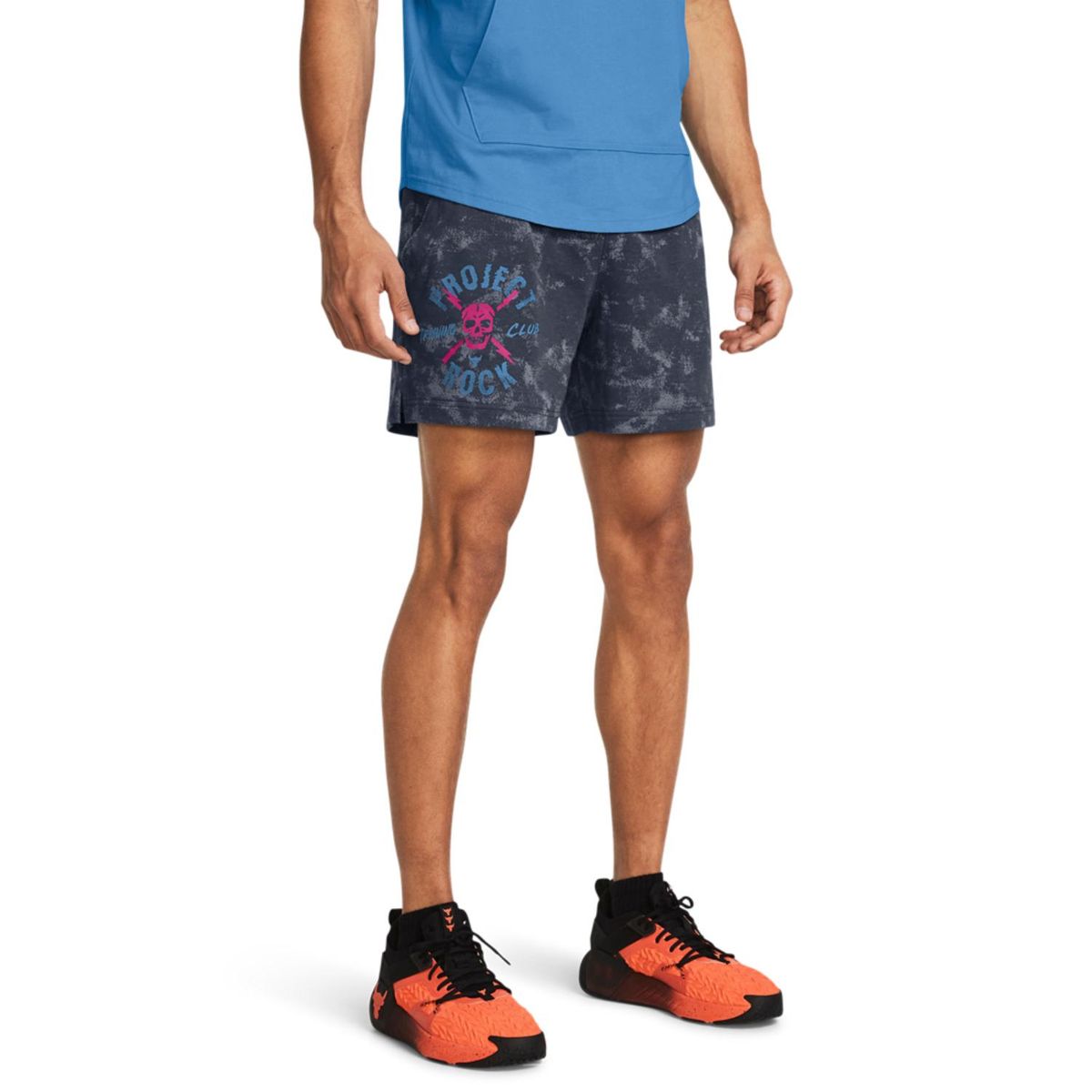UNDER ARMOUR - Shorts Under Armour Con Estampado Proyect Rock Rival Terry