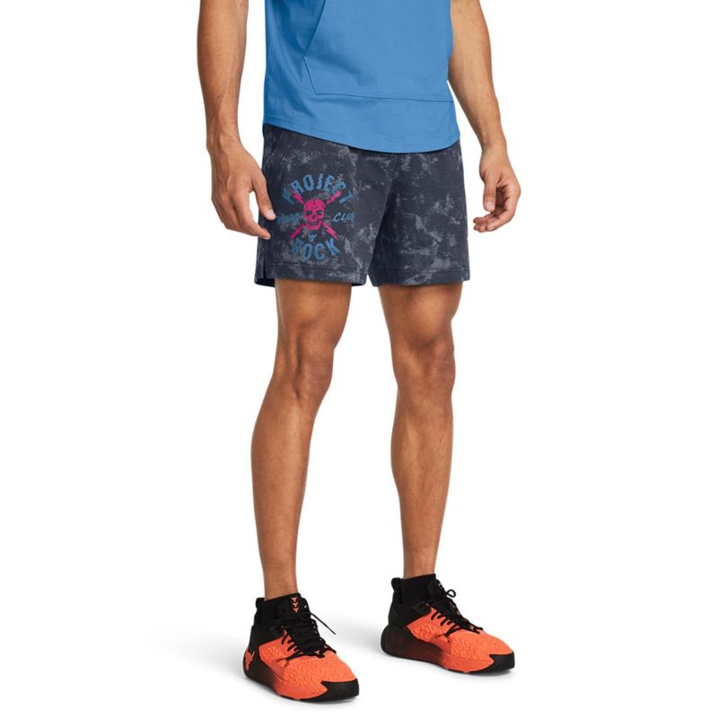 UNDER ARMOUR - Shorts Under Armour Con Estampado Proyect Rock Rival Terry