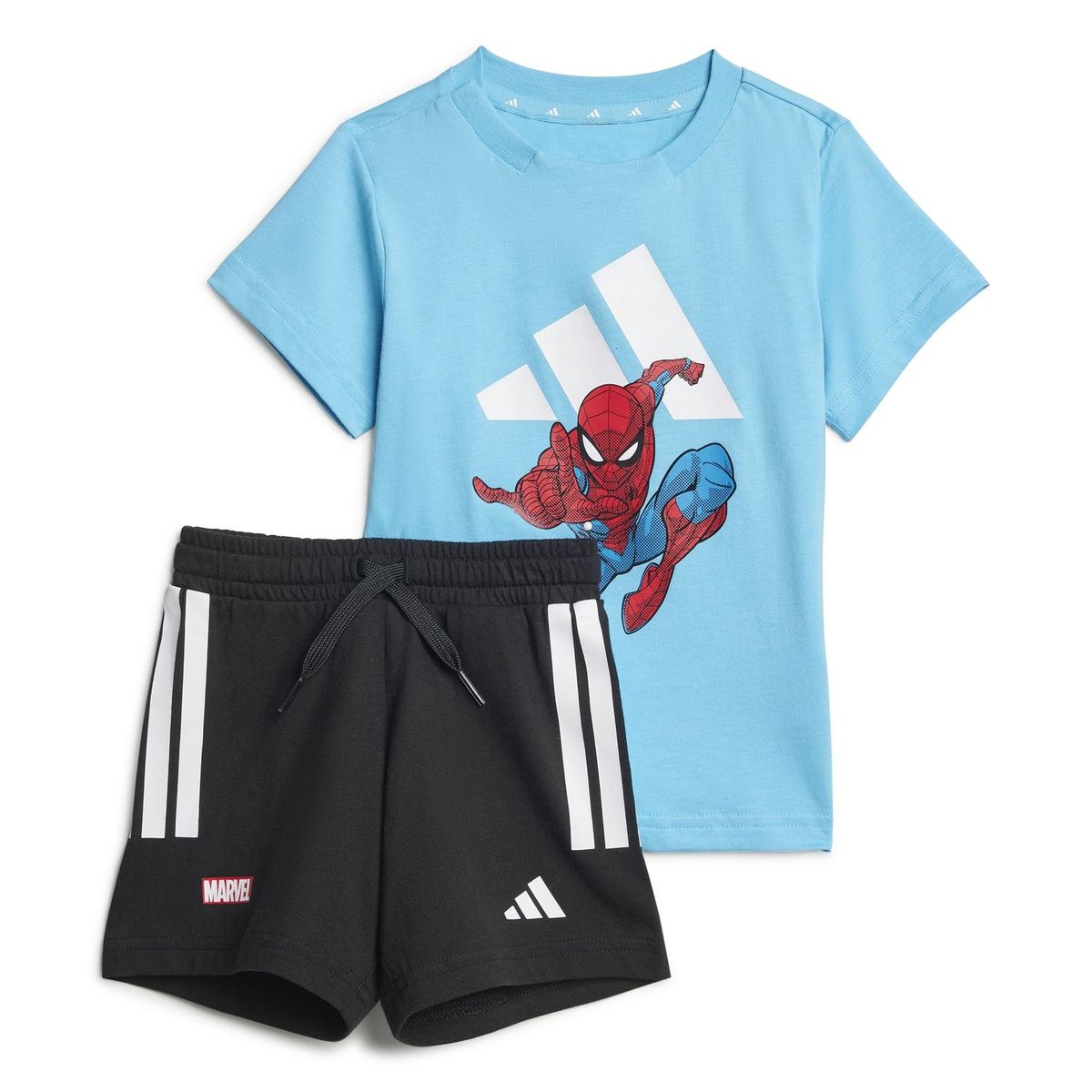 ADIDAS - Conjunto Polo y Short Algodón Bebé Niño Adidas Marvel Spiderman