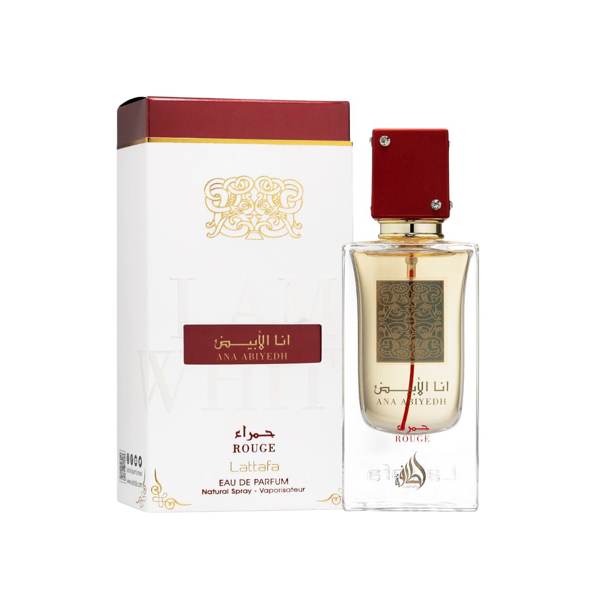LATTAFA - Ana Abiyedh Eau De Parfum Rouge 60 Ml Mujer