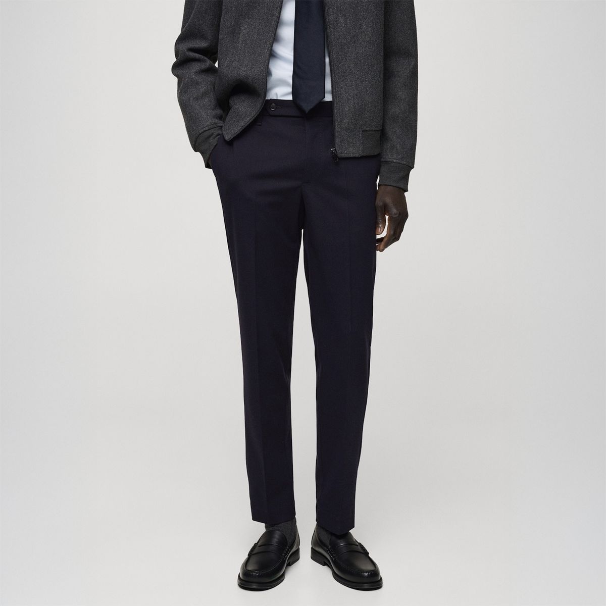 MANGO - Pantalón Franela Slim Fit Mango Man