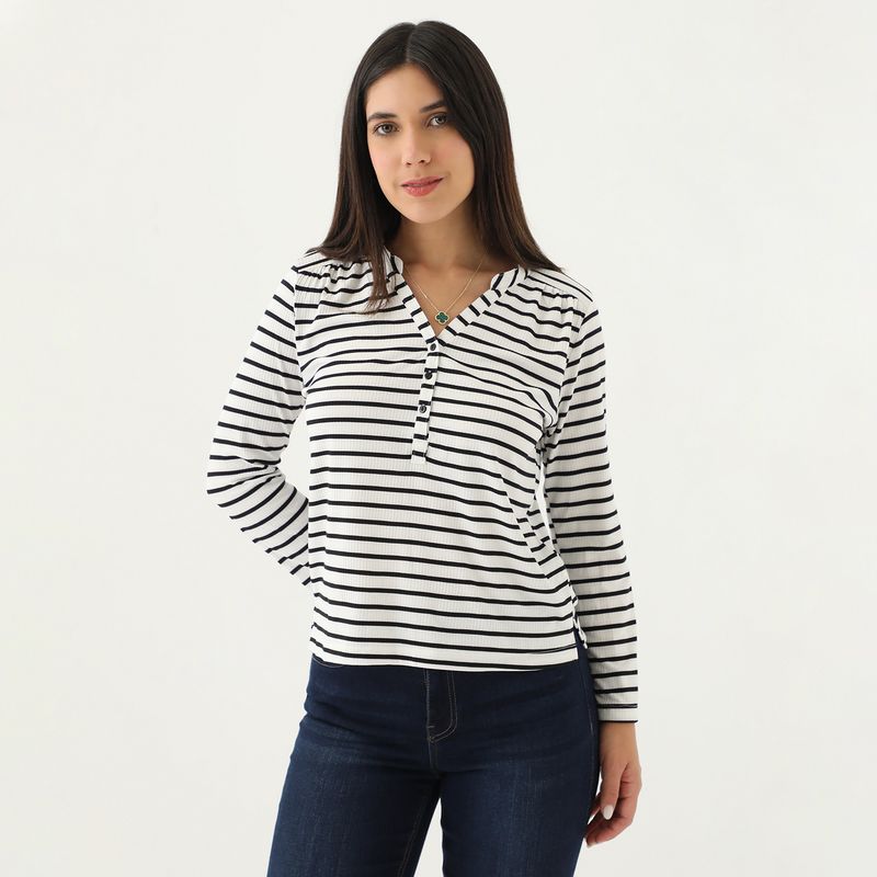 UNIVERSITY CLUB - Polo Manga Larga Casual Mujer University Club