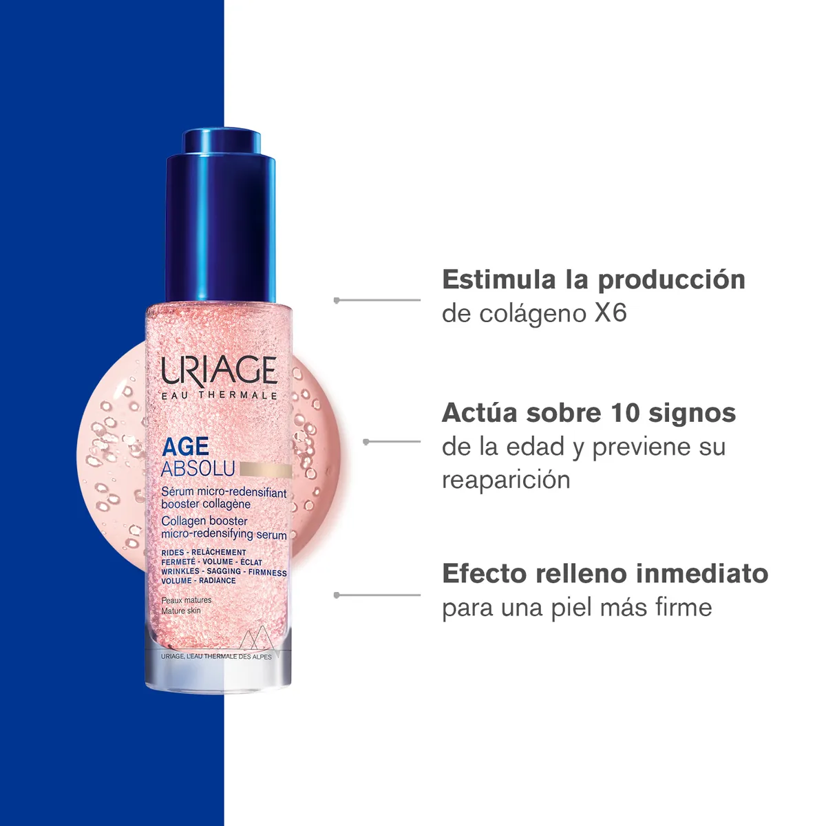 URIAGE - Age Absolu Serum Booster Micro-redensificante 30ml.