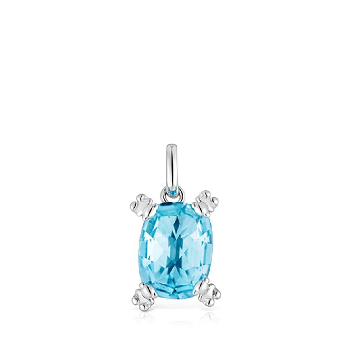 TOUS - Dije Plata 1Rale Topacio 12 mm