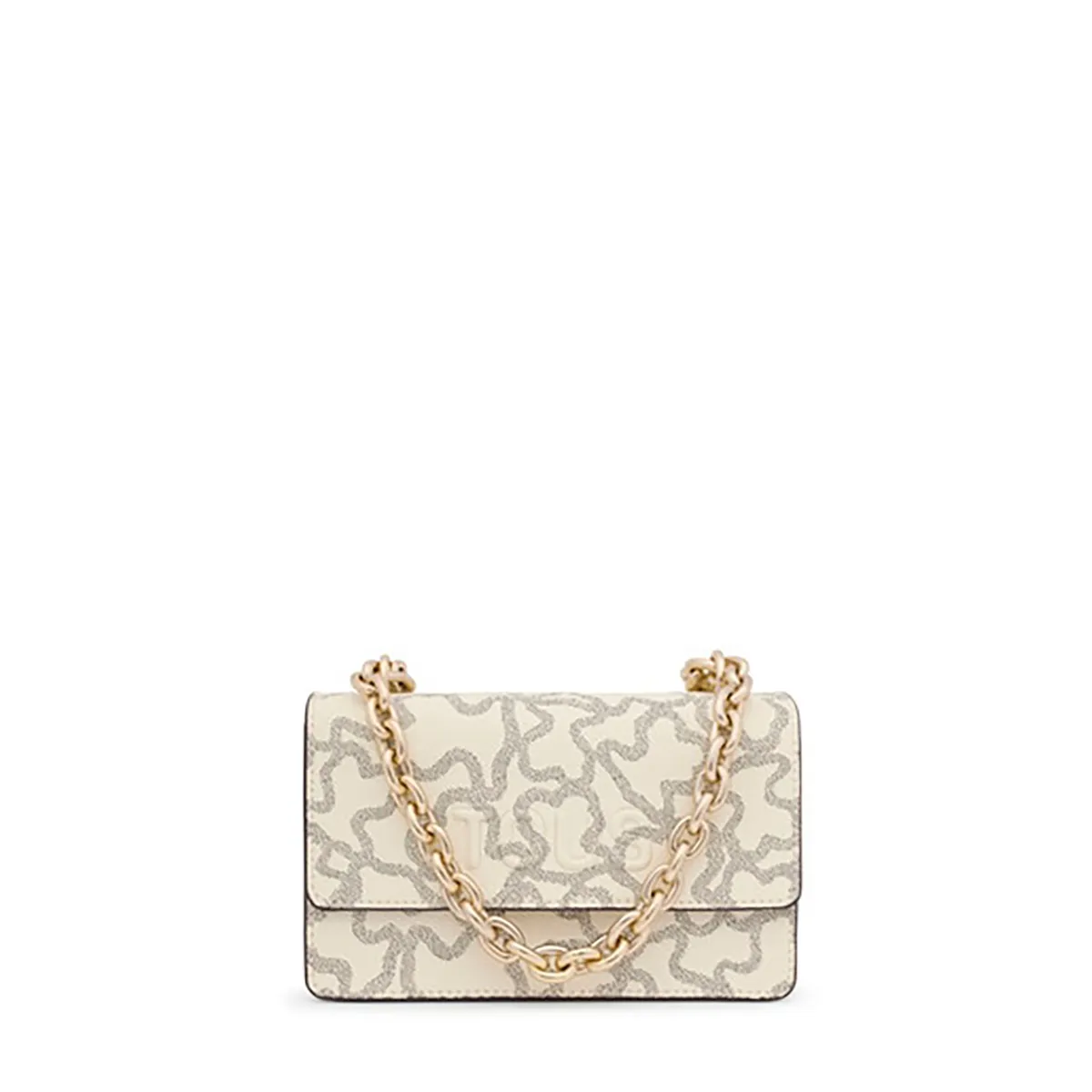 TOUS - Cartera S. Solapa Kaos I Beige-Mult