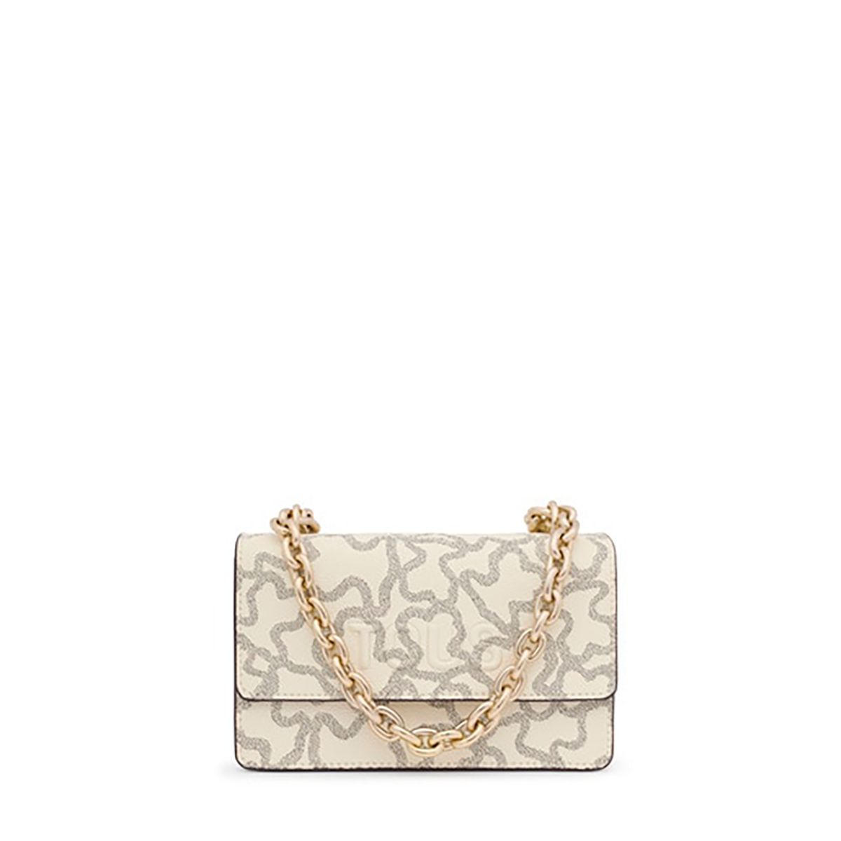TOUS - Cartera S. Solapa Kaos I Beige-Mult