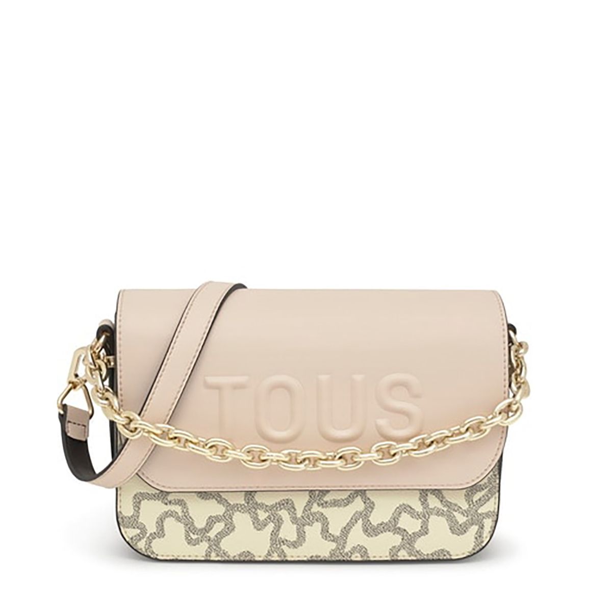 TOUS - Bandolera M. Chain Kaos Negro-Beige.