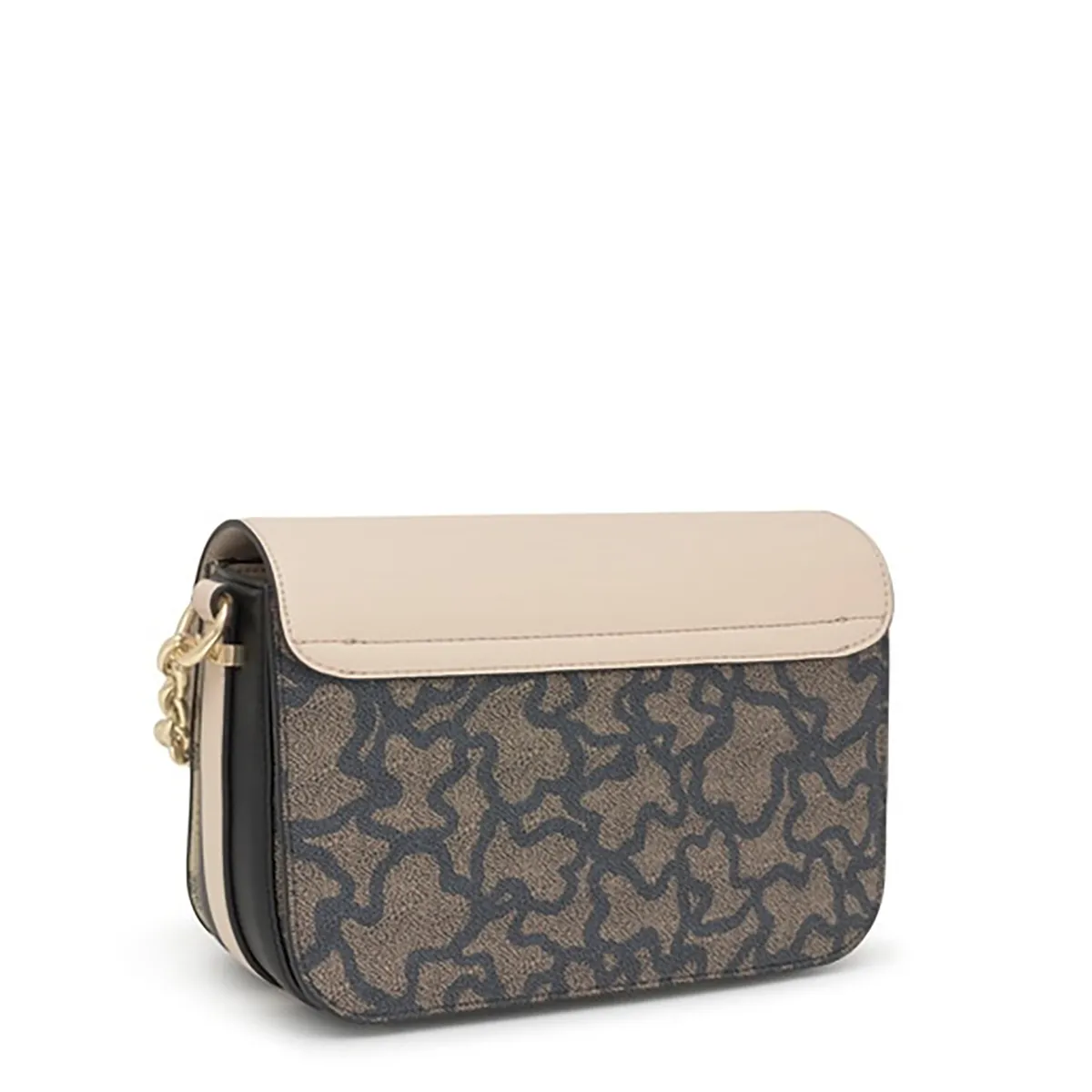 TOUS - Bandolera M. Chain Kaos Negro-Beige.