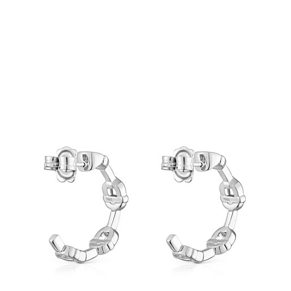 TOUS - Aretes Plata 1Le y Eslabones 174 mm Tous