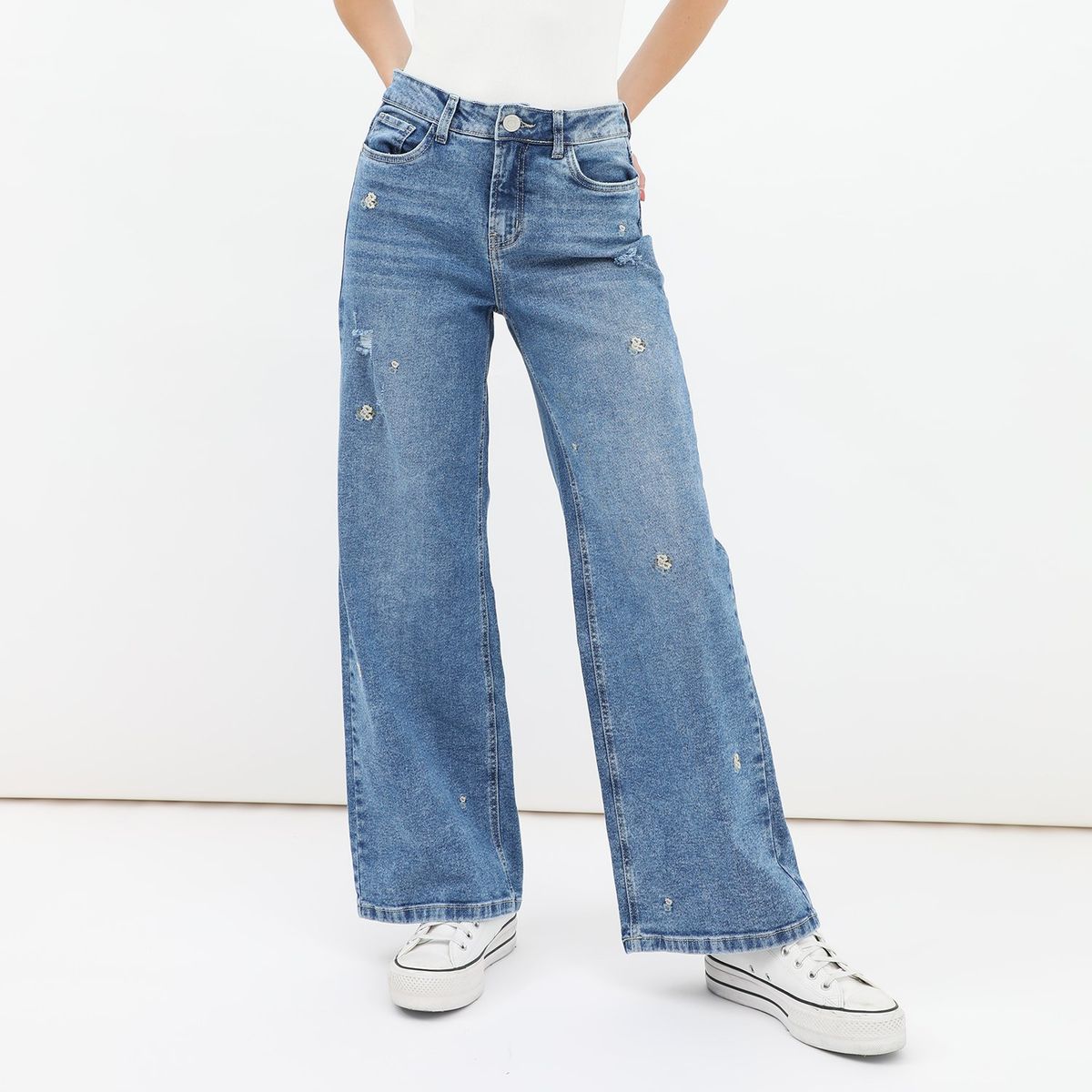 AMERICAN ABBEY - Jean Straight Algodón Mujer American Abbey