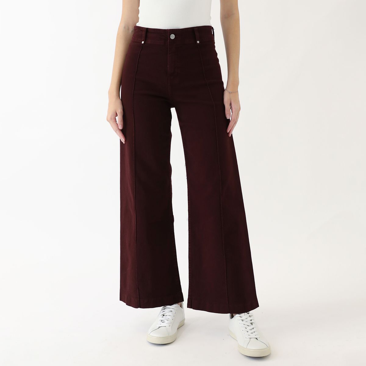 KAYRA POBLET - Jean Wide Leg Tiro Alto Mujer Kayra Poblet